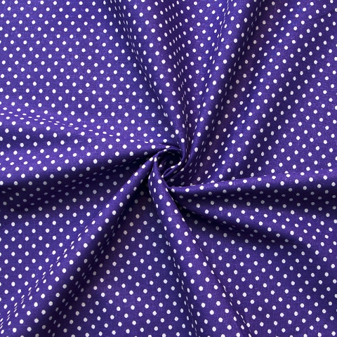Ткань на отрез бязь плательная 150 см 1554/8 цвет фиолетовый