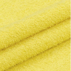 Ткань на отрез махровое полотно 150 см 390 гр/м2 цвет светло-желтый