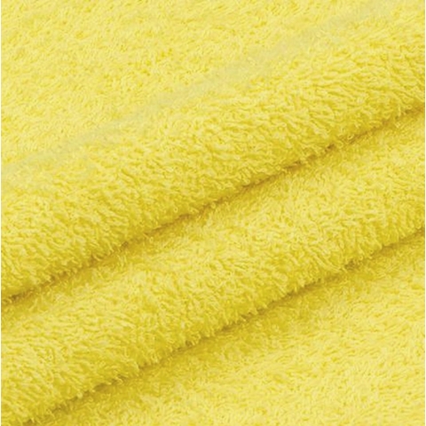 Ткань на отрез махровое полотно 150 см 390 гр/м2 цвет сетло-желтый