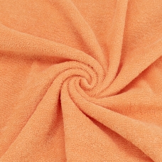 Ткань на отрез махровое полотно 150 см 390 гр/м2 цвет персиковый