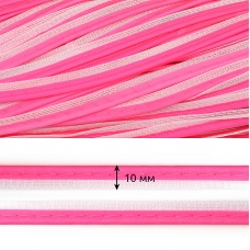 Кант светоотражающий TBY 10мм отр.R400 арт.6115 100% пэ цв.розовый 1 метр