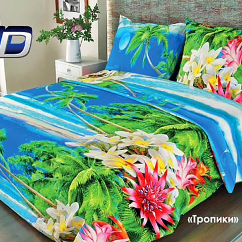 Бязь о/м 120 гр/м2 150 см 318/1 Тропики