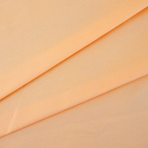Ткань на отрез поплин гладкокрашеный 220 см 115 гр/м2 цвет апельсин