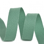 Лента киперная 15 мм хлопок 3,8 гр/см цвет F324 серо-зеленый