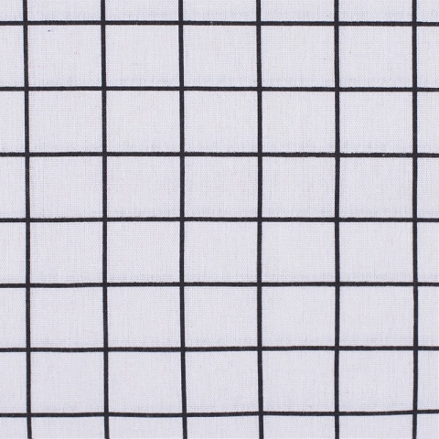 Ткань на отрез лен TBY-DJ-24 Клетка цвет серый