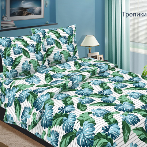Бязь 120 гр/м2 150 см 3014-1 Тропики
