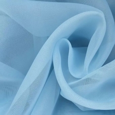 Ткань на отрез Вуаль 280 см цвет 17 голубой