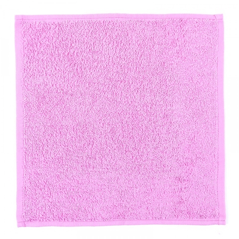Салфетка махровая цвет розовый 30/30 см