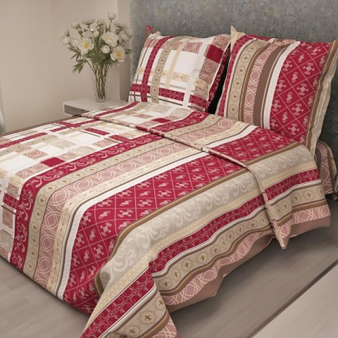 Бязь о/м 120 гр/м2 150 см 301/4 Аккорд цвет бордовый