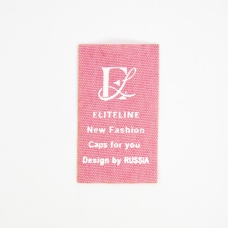 Нашивка ELITELINE 6*3,5 см цвет розовый