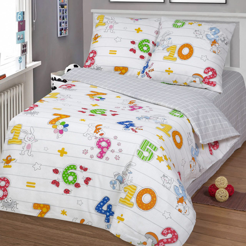 Бязь 120 гр/м2 детская 150 см 11558/1 Считалочка.Комп