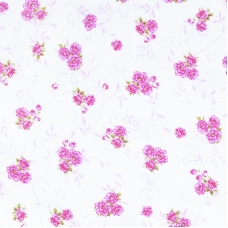 Ткань на отрез фланель б/з 140 см цветок цвет розовый