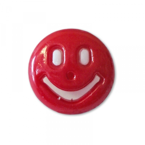 Пуговица детская сборная Смайл 13 мм цвет красный упаковка 24 шт