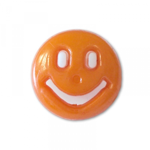 Пуговица детская сборная Смайл 13 мм цвет оранжевый упаковка 24 шт