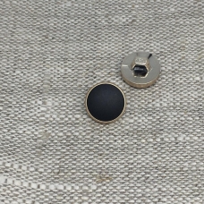 Пуговица ПР202 11 мм черная матовая уп 12 шт