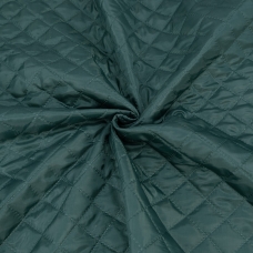 УЦЕНКА ткань на отрез стёганая таффета 190Т на синтепоне 100 гр. цвет темно-зеленый